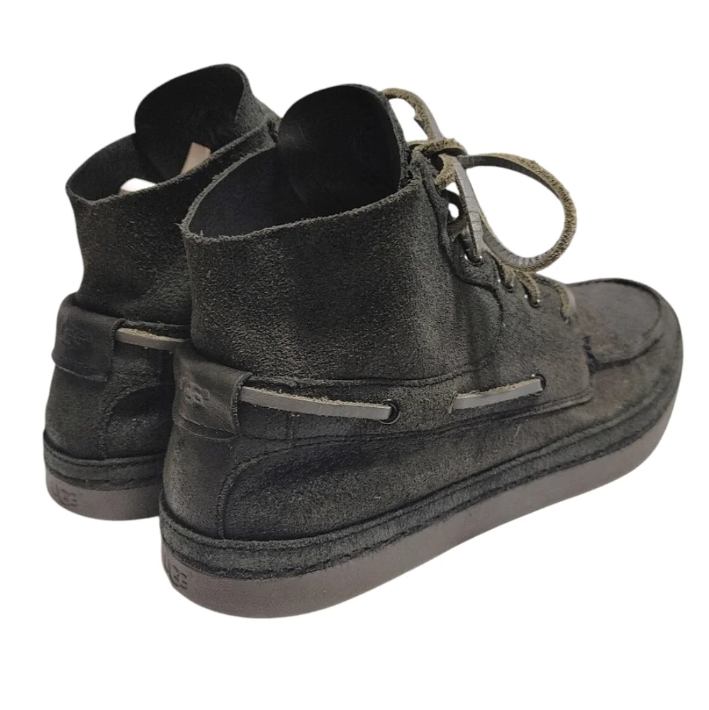 UGG Bayne Black Suede Lace Up Chukka Ankle Boots Mens Size 10.5
